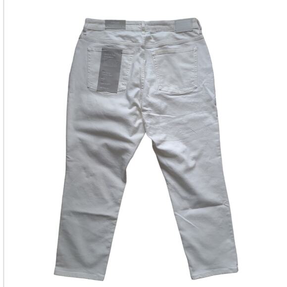 NWT Everlane Curvy Cheeky Jean High Rise Straight Size 34R White Classic Coastal - Picture 2 of 12